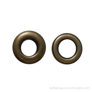 Eyelet, Made of Brass，Unlogo Eyelet, Top Quality, for Bags/Garments/Shoes